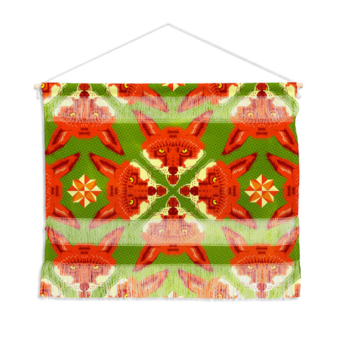 Chobopop Geometric Fox Wall Hanging Landscape