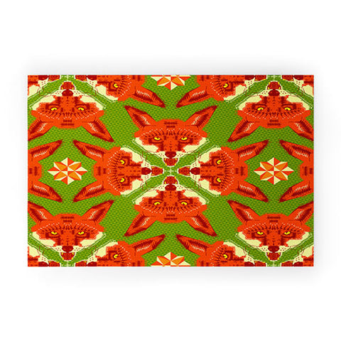 Chobopop Geometric Fox Welcome Mat