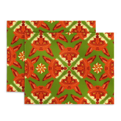 Chobopop Geometric Fox Placemat