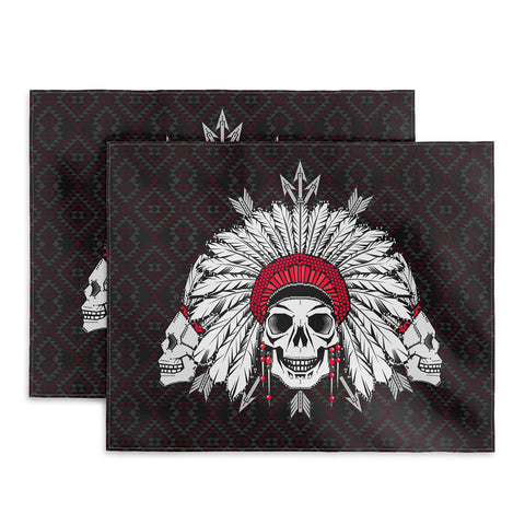 Chobopop Geometric Indian Skull Placemat