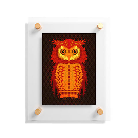 Chobopop Geometric Owl Floating Acrylic Print