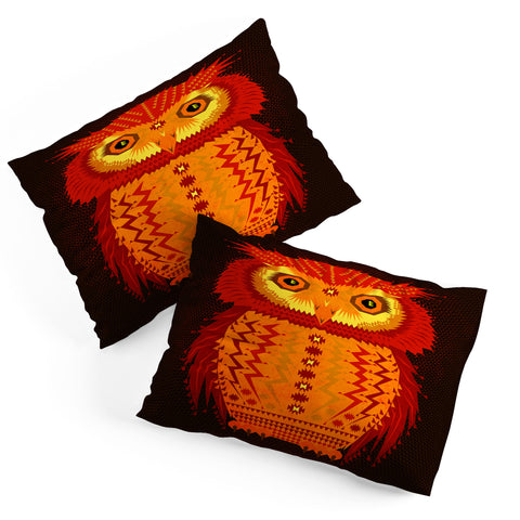 Chobopop Geometric Owl Pillow Shams