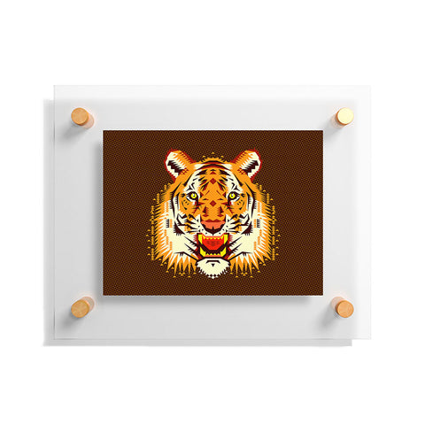Chobopop Geometric Tiger Floating Acrylic Print