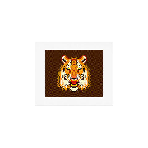 Chobopop Geometric Tiger Art Print
