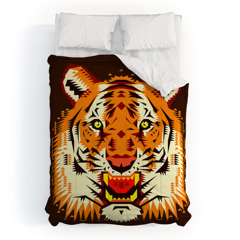Chobopop Geometric Tiger Comforter
