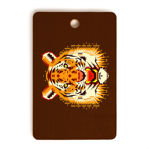 Chobopop Geometric Tiger Cutting Board Rectangle