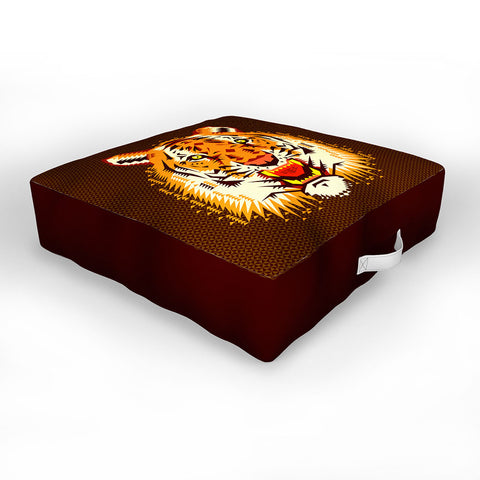 Chobopop Geometric Tiger Outdoor Floor Cushion