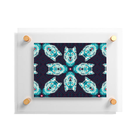 Chobopop Geometric Wolf Floating Acrylic Print