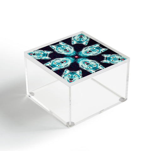 Chobopop Geometric Wolf Acrylic Box