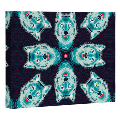 Chobopop Geometric Wolf Art Canvas