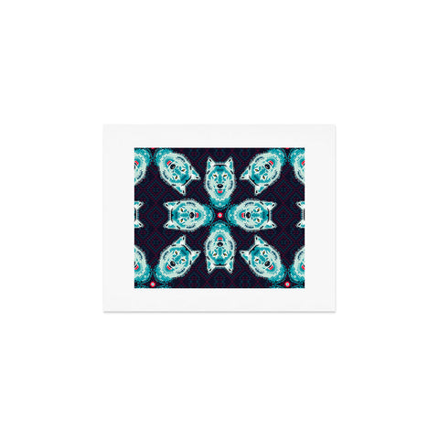 Chobopop Geometric Wolf Art Print