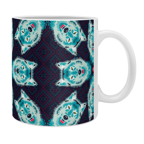 Chobopop Geometric Wolf Coffee Mug