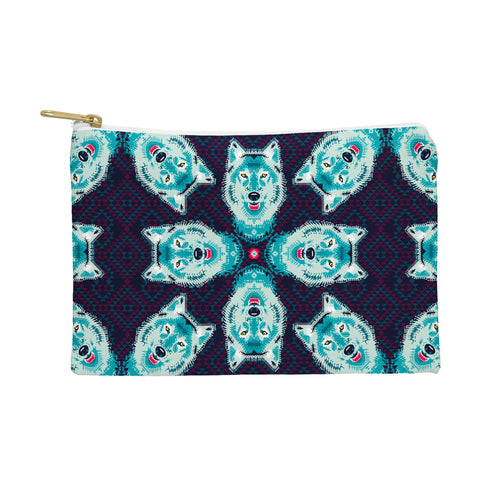 Chobopop Geometric Wolf Pouch