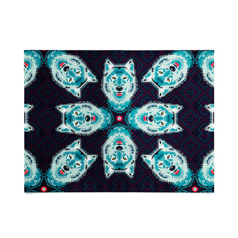 Chobopop Geometric Wolf Poster
