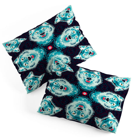 Chobopop Geometric Wolf Pillow Shams