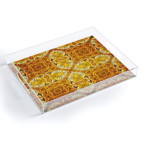 Chobopop Golden Panther Pattern Acrylic Tray