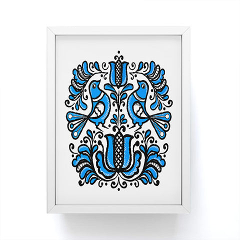 Chobopop Korond Folk Art Framed Mini Art Print