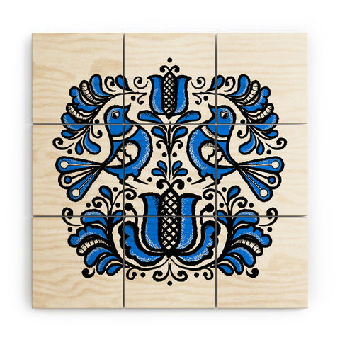 Chobopop Korond Folk Art Wood Wall Mural