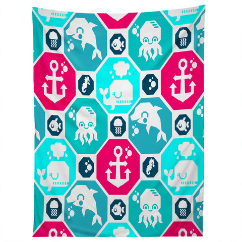 Chobopop Marine Pattern Tapestry