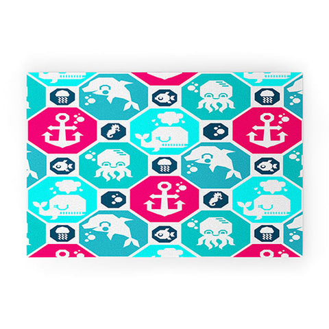Chobopop Marine Pattern Welcome Mat