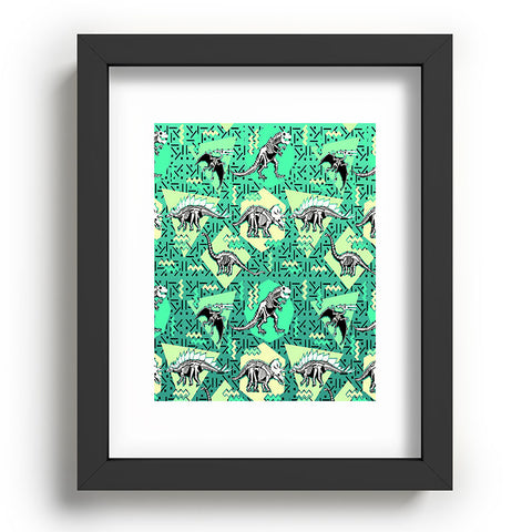 Chobopop Nineties Dinosaur Skeleton Pattern Recessed Framing Rectangle