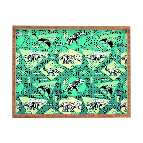 Chobopop Nineties Dinosaur Skeleton Pattern Rectangular Tray