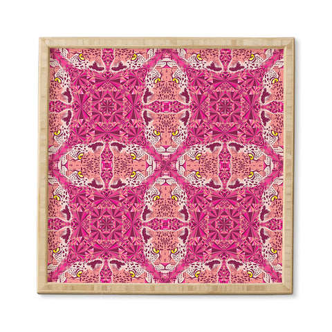 Chobopop Pink Panther Pattern Framed Wall Art