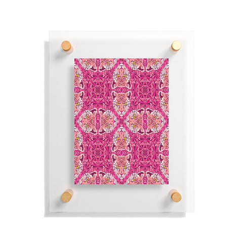 Chobopop Pink Panther Pattern Floating Acrylic Print