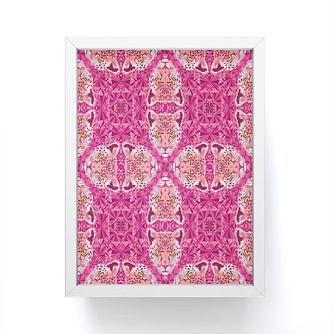 Chobopop Pink Panther Pattern Framed Mini Art Print