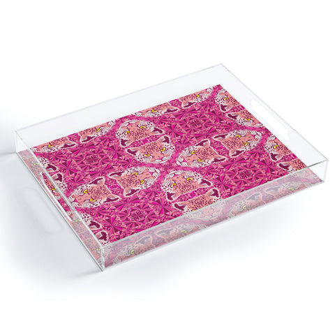 Chobopop Pink Panther Pattern Acrylic Tray