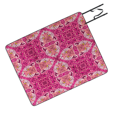 Chobopop Pink Panther Pattern Picnic Blanket