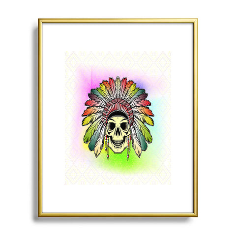 Chobopop Rainbow Warrior Metal Framed Art Print