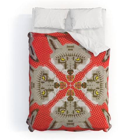 Chobopop Silver Fox Pattern Duvet Cover