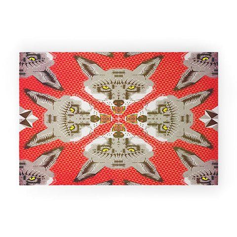 Chobopop Silver Fox Pattern Welcome Mat