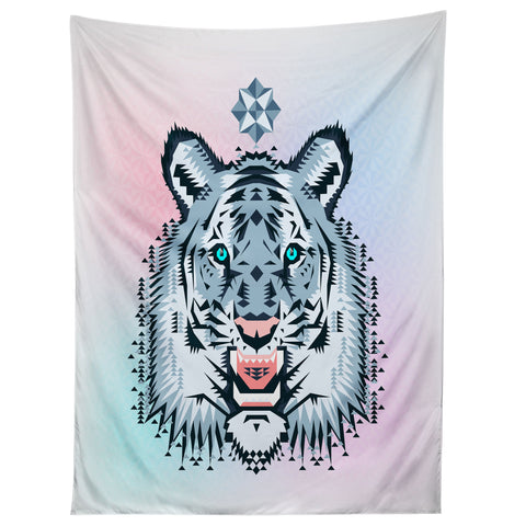 Chobopop Snow Tiger Tapestry