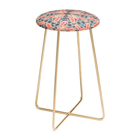 Chobopop Sphynx Cat Blue Pattern Counter Stool
