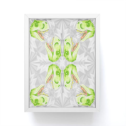 Chobopop Trex Ice Pattern Framed Mini Art Print
