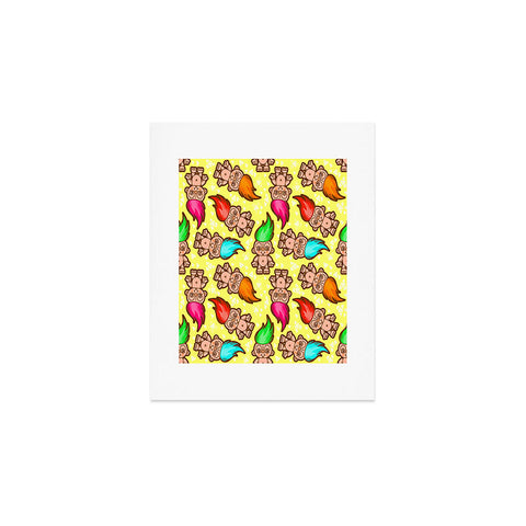 Chobopop Troll Pattern Art Print
