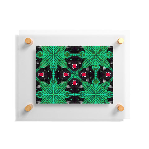 Chobopop Tropical Gothic Pattern Floating Acrylic Print