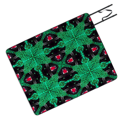 Chobopop Tropical Gothic Pattern Picnic Blanket