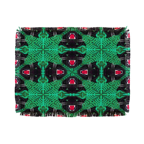 Chobopop Tropical Gothic Pattern Throw Blanket