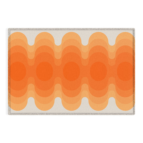 Circa78Designs Echoes Creamsicle Outdoor Rug
