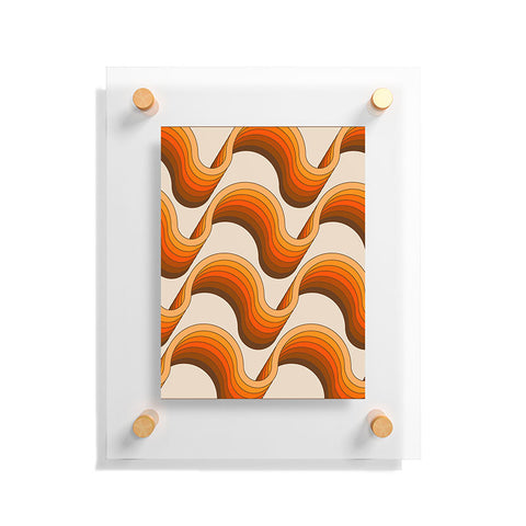 Circa78Designs Golden Ribbons Floating Acrylic Print