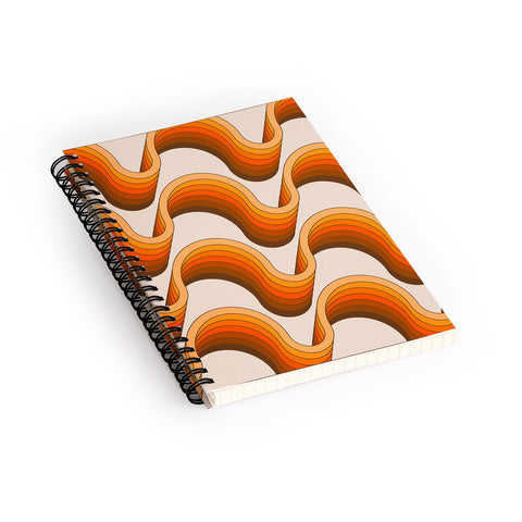 Circa78Designs Golden Ribbons Spiral Notebook