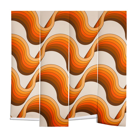 Circa78Designs Golden Ribbons Wall Mural