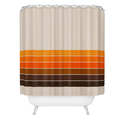 Circa78Designs Golden Spring Stripes Shower Curtain