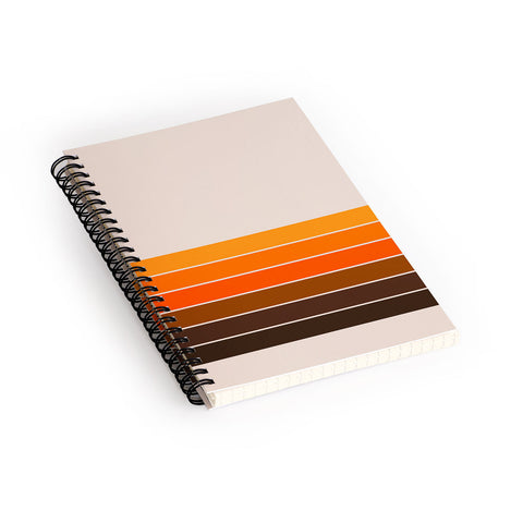 Circa78Designs Golden Spring Stripes Spiral Notebook
