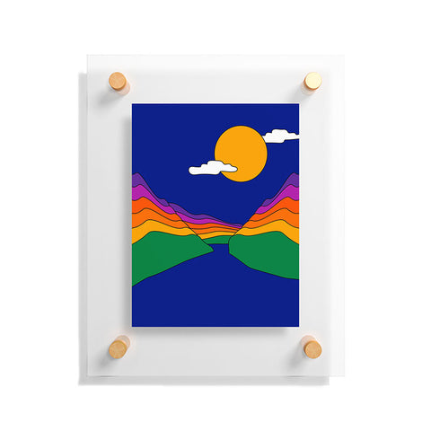 Circa78Designs Rainbow Ravine Floating Acrylic Print