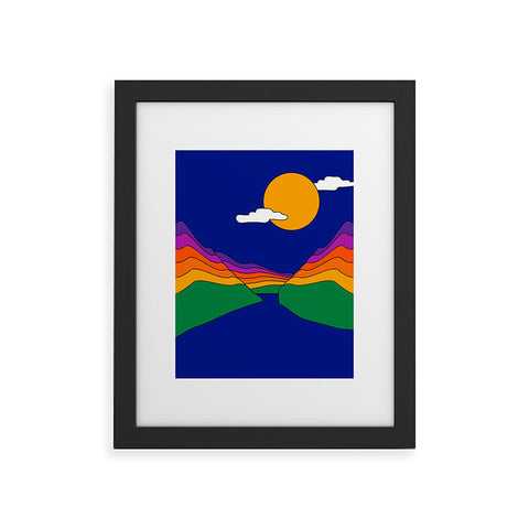 Circa78Designs Rainbow Ravine Framed Art Print