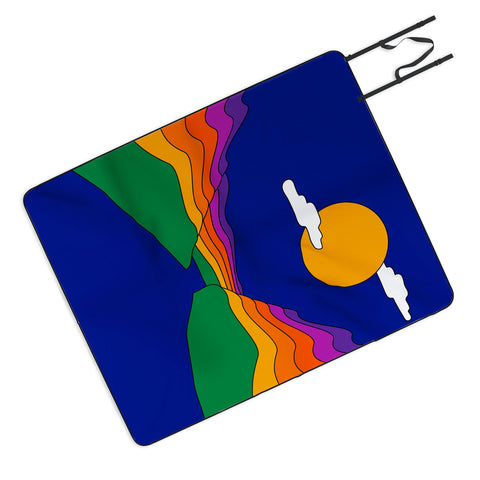 Circa78Designs Rainbow Ravine Picnic Blanket
